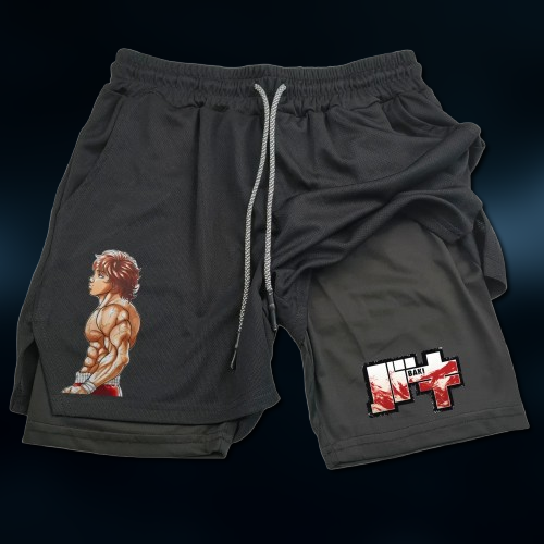 “Demon Back” Gym Shorts 🥊 – Baki Inspired