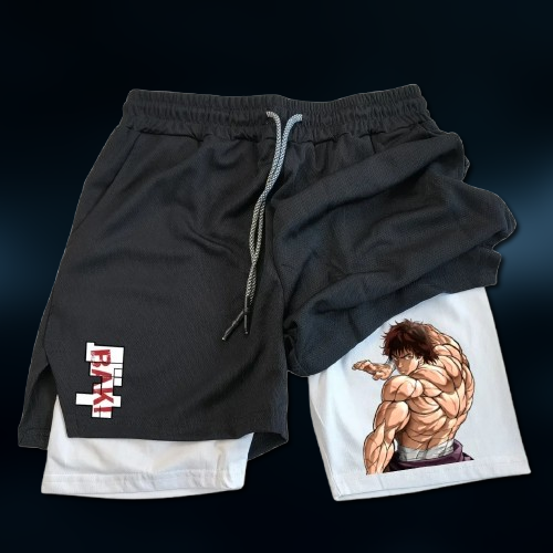 “Demon Back” Gym Shorts 🥊 – Baki Inspired