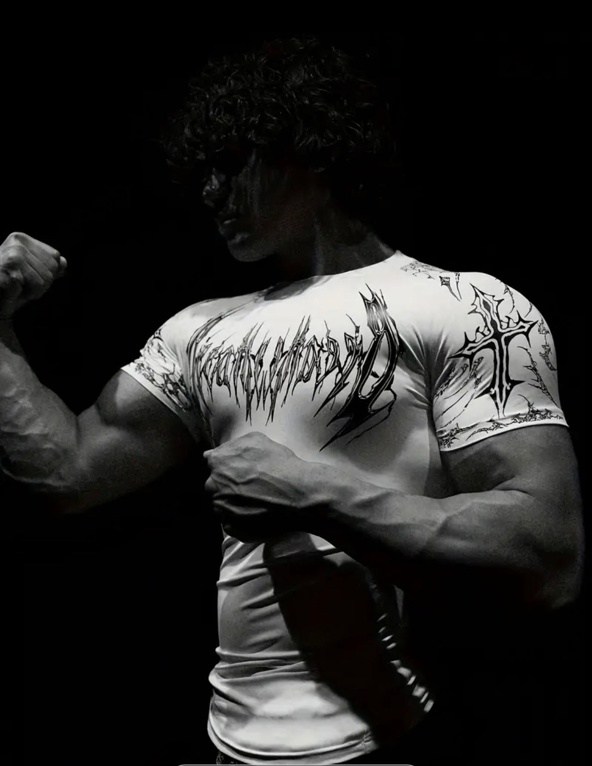 Silent Strength” Gym Tee 🕊️ – White Dove Edition