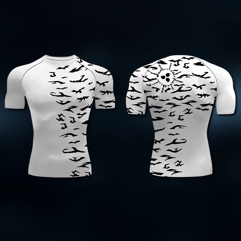 Silent Strength” Gym Tee 🕊️ – White Dove Edition